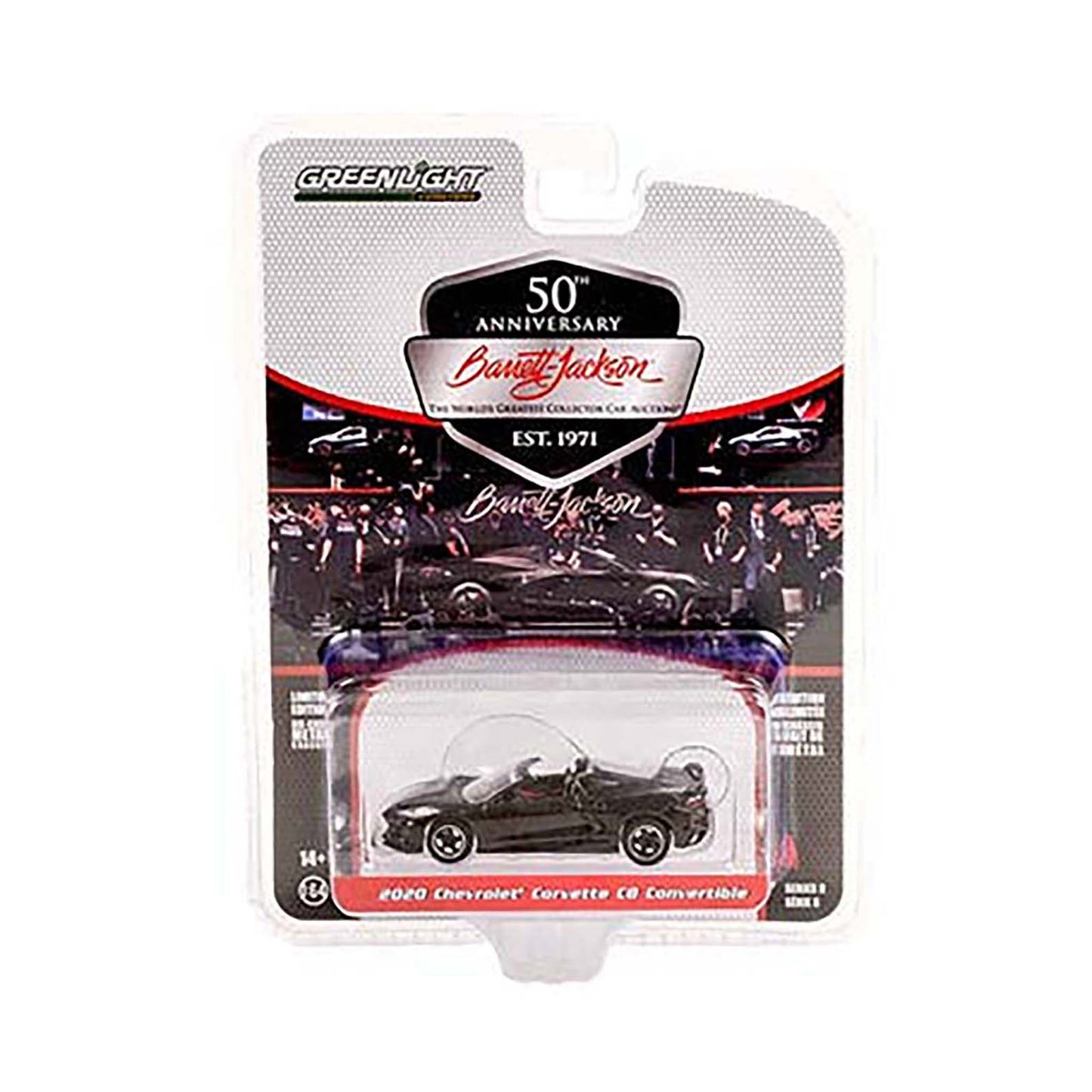 Black 2020 Chevrolet Corvette diecast model product image