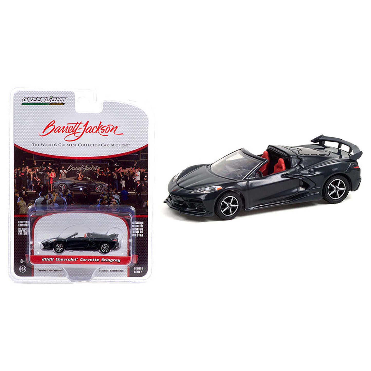 Grey 2020 Chevrolet Corvette diecast model product image