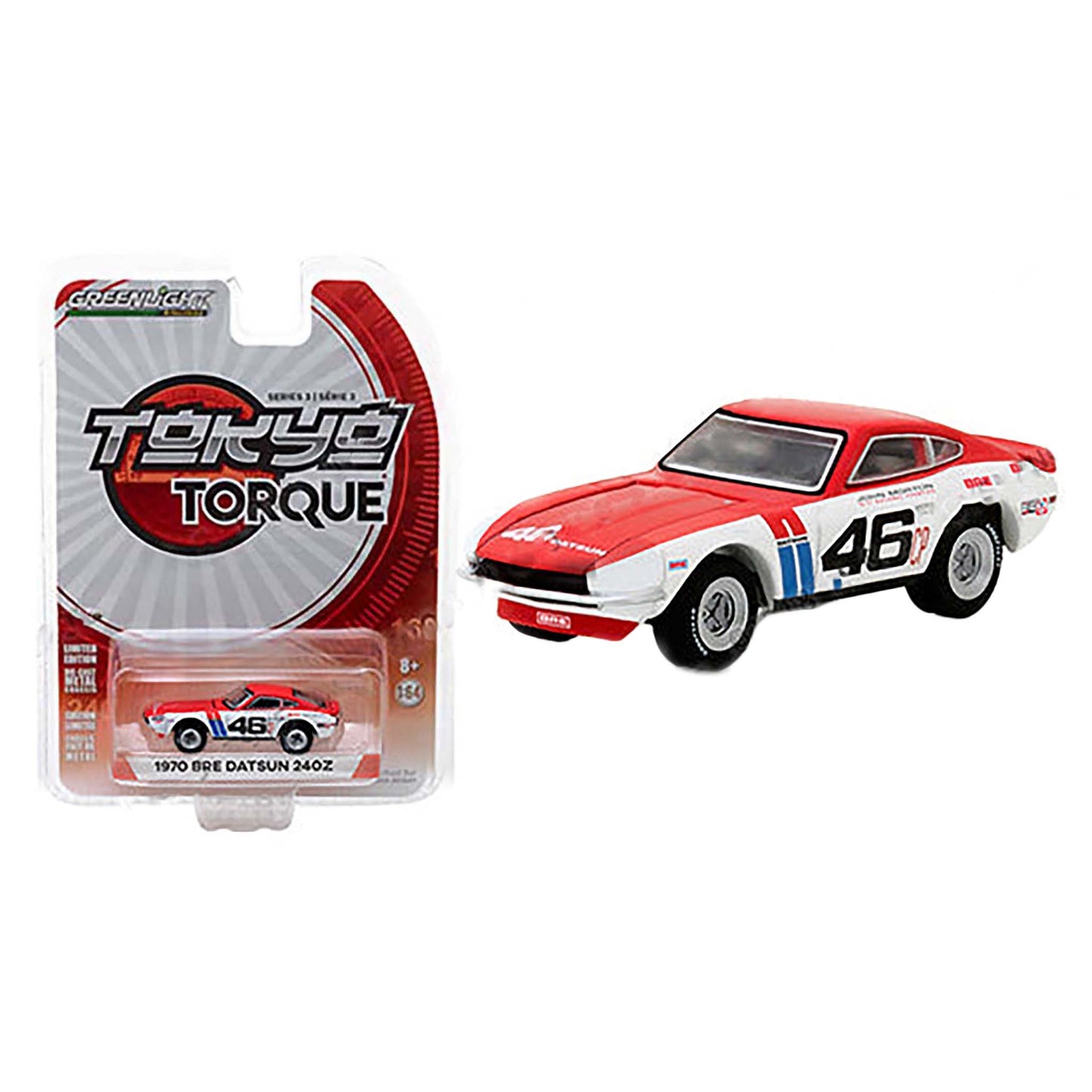 Red 1970 Datsun 240Z diecast model product image