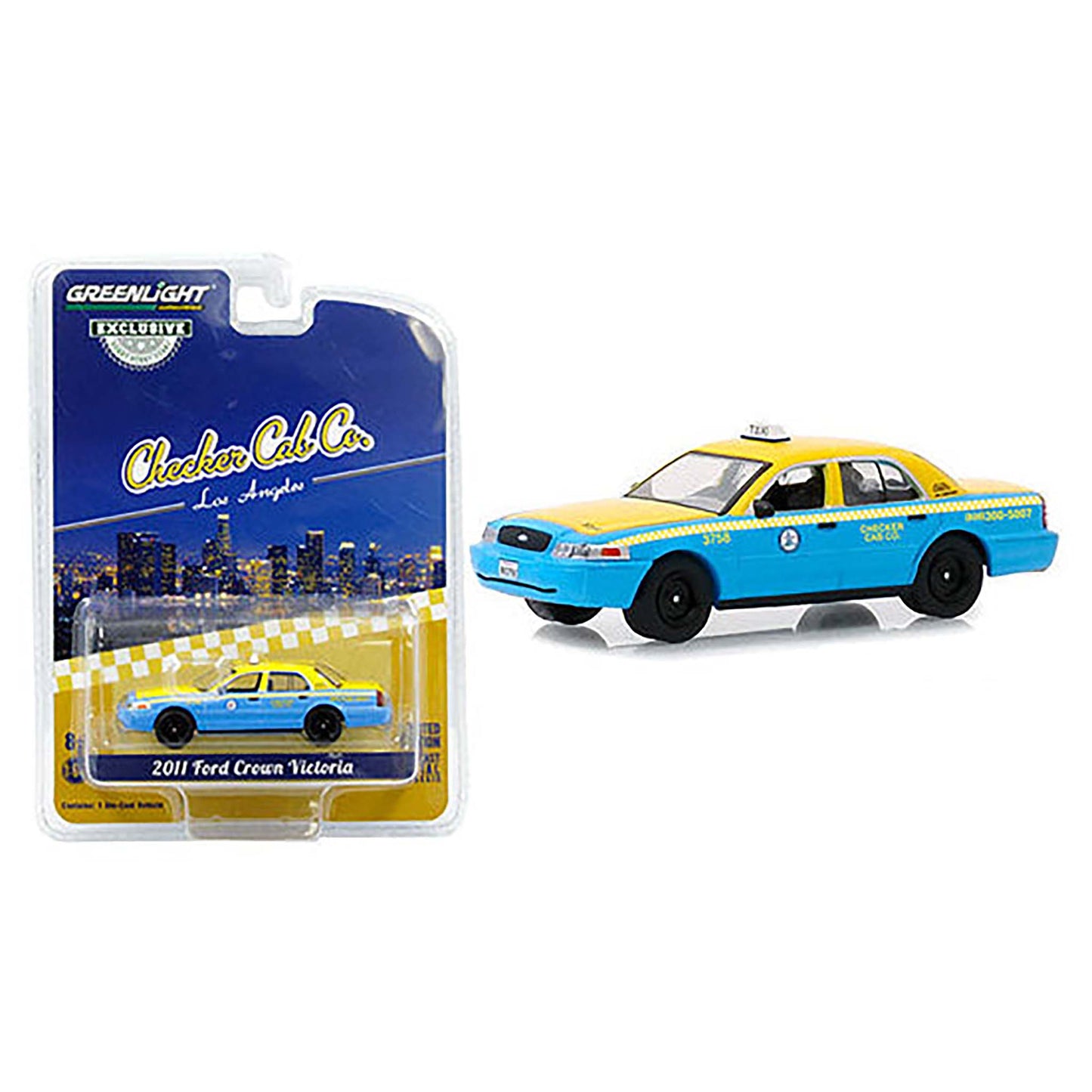 Blue 2011 Ford Crown Victoria diecast model product image