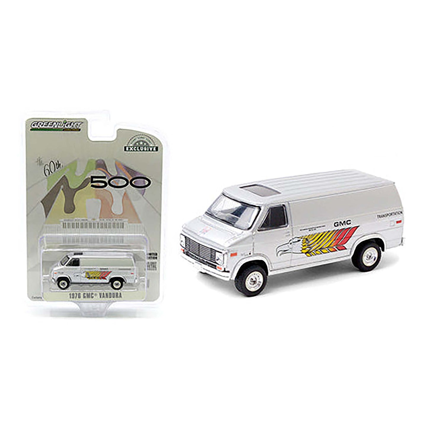 Silver 1976 GMC Vandura diecast model product image
