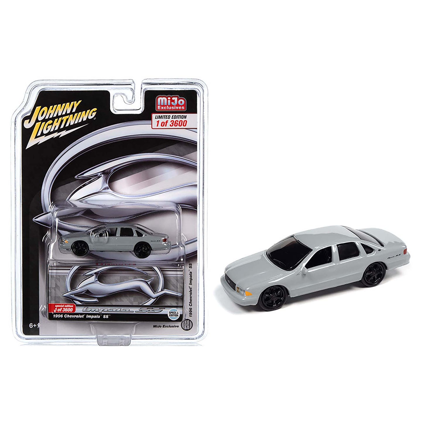 Grey 1996 Chevrolet Impala SS diecast model product image