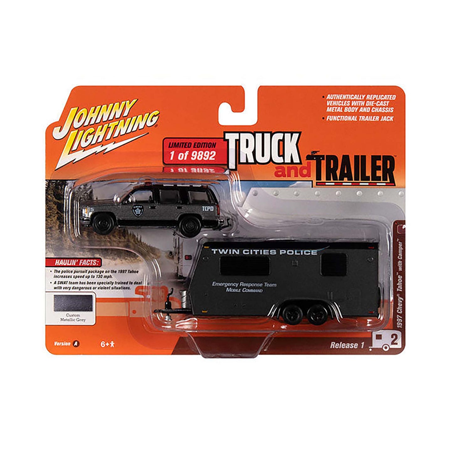 Grey 1997 Chevrolet Tahoe diecast model product image