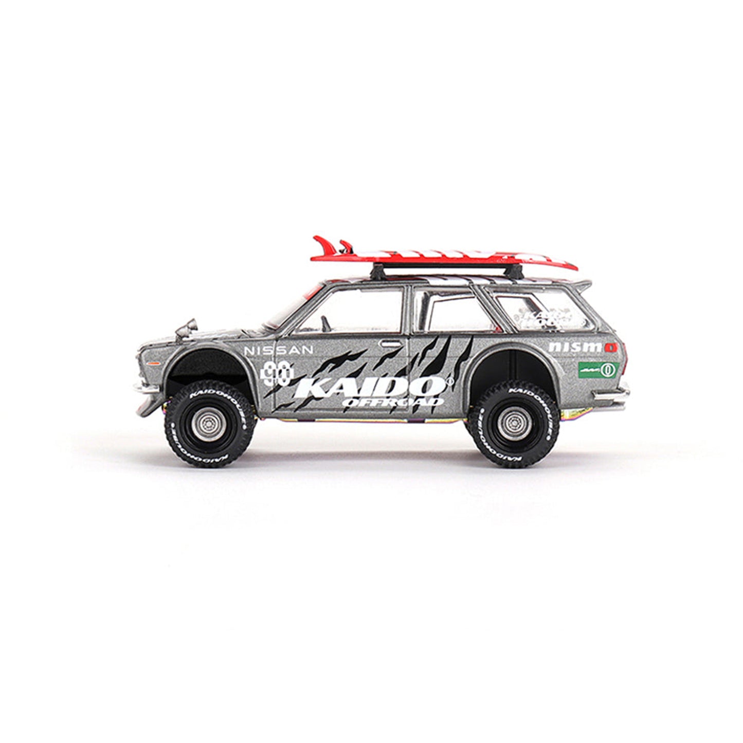Grey Datsun 510 diecast model product image