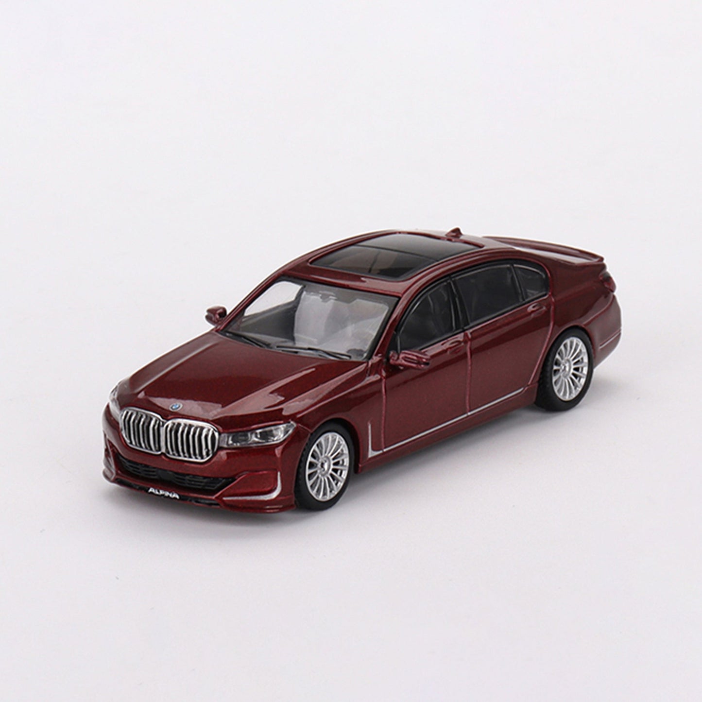 Burgundy BMW Alpina B7 diecast model product image