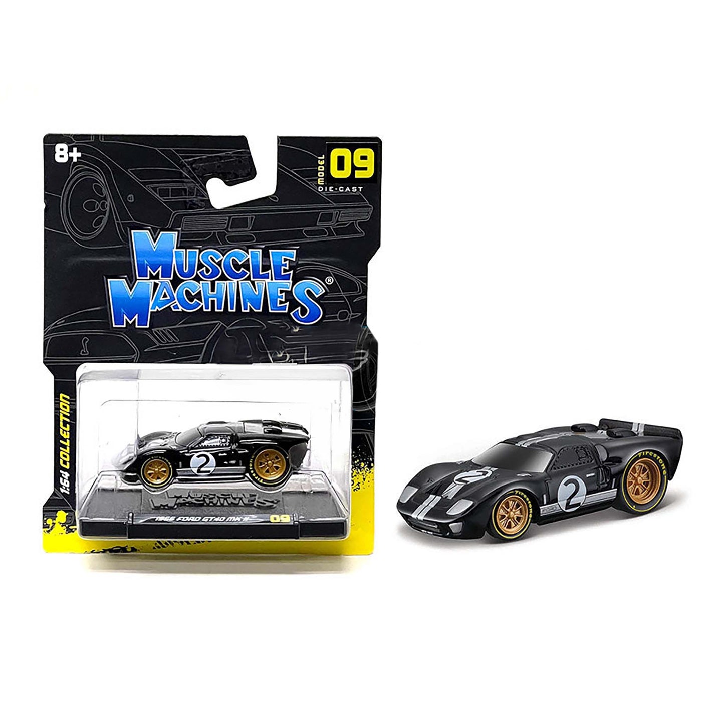 Black Ford GT40 MkII diecast model product image