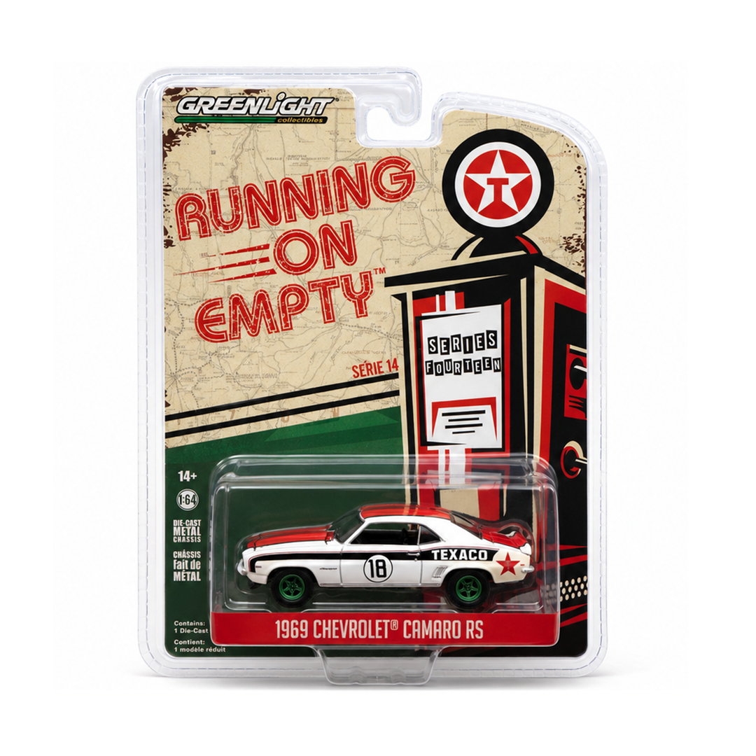 White 1969 Chevrolet Camaro RS Chase Car diecast model product image