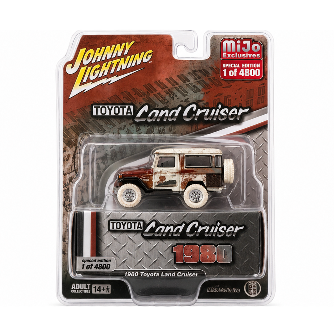 Matte Blue 1980 Toyota Land Cruiser Chase Car diecast model product image