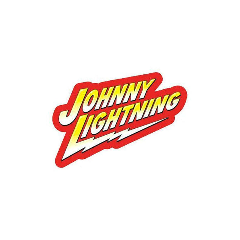 Johnny Lightning logo, with red and yellow italicized text in a dynamic lightning bolt design.