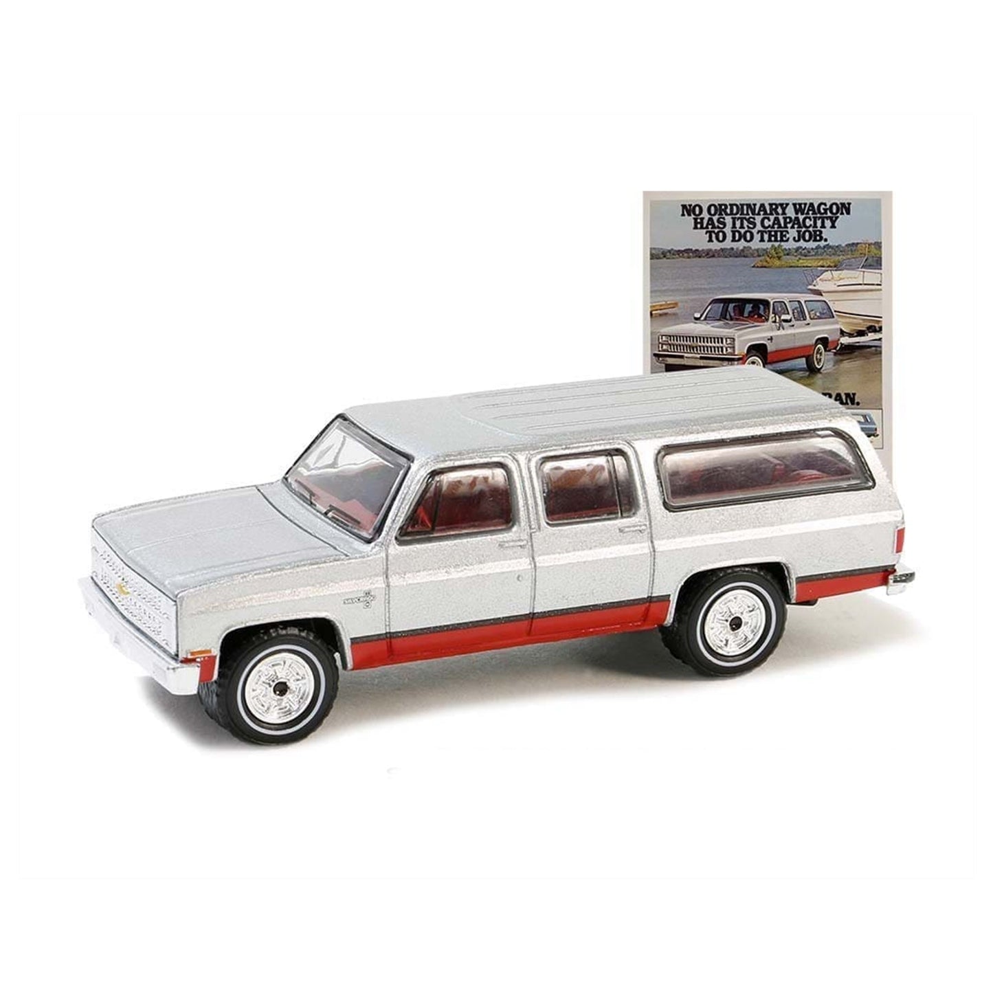 White 1981 Chevrolet Suburban diecast model product image