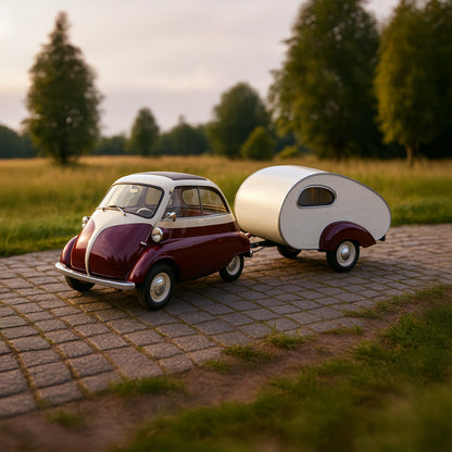 BMW Isetta w/ Teardrop Trailer