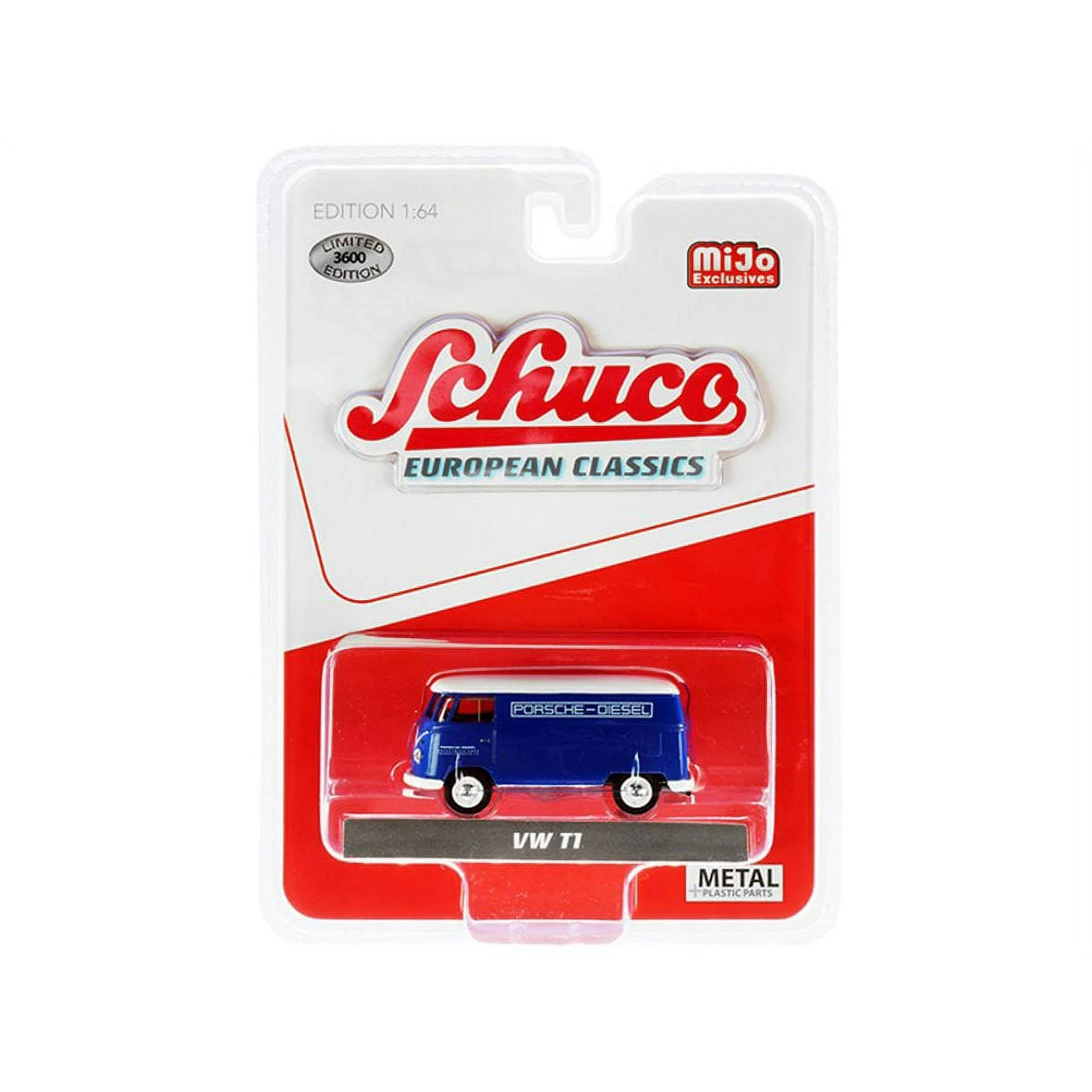 Blue Volkswagn T1 diecast model product image