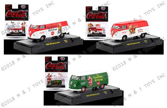 Red M2 Machines M2 Machines Hobby Exclusive – Coca-Cola – For Sparkling Holidays "Santa Claus" 1960 Volkswagen