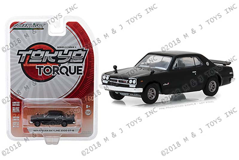 Black Greenlight Collectibles 1971 Nissan Skyline 2000 GT-R