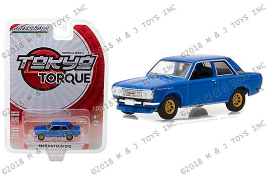 Blue Greenlight Collectibles 1968 Datsun 510