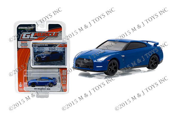 Blue Greenlight Collectibles 2014 Nissan GT-R (R35)