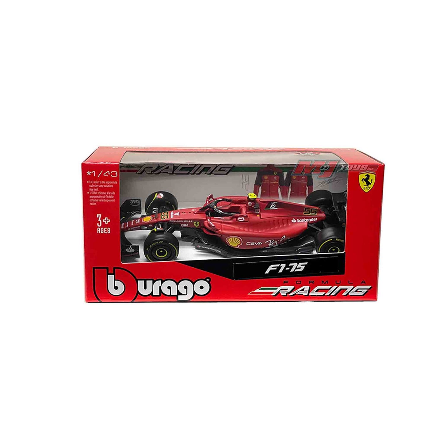 Bburago 1:43 2022 Ferrari #55 C. Sainz