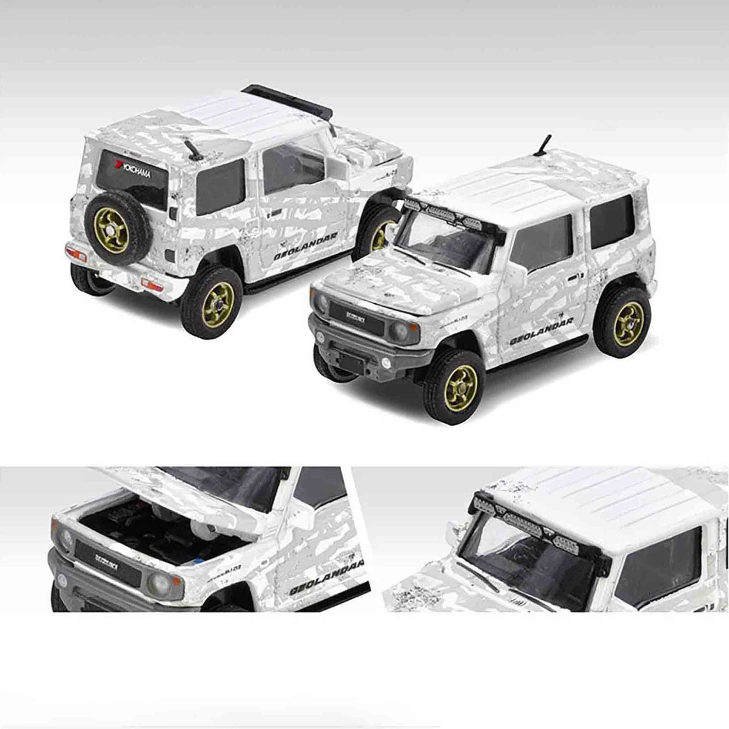 White Suzuki Jimny diecast model product image