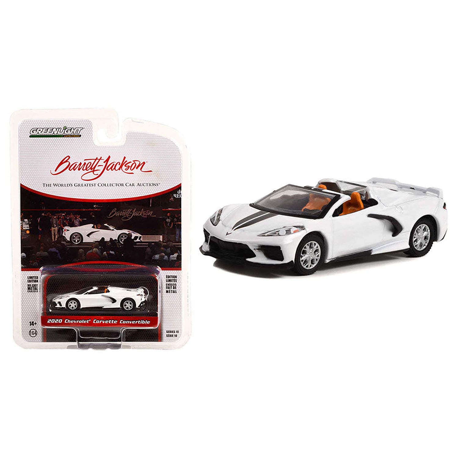 White 2020 Chevrolet Corvette diecast model product image