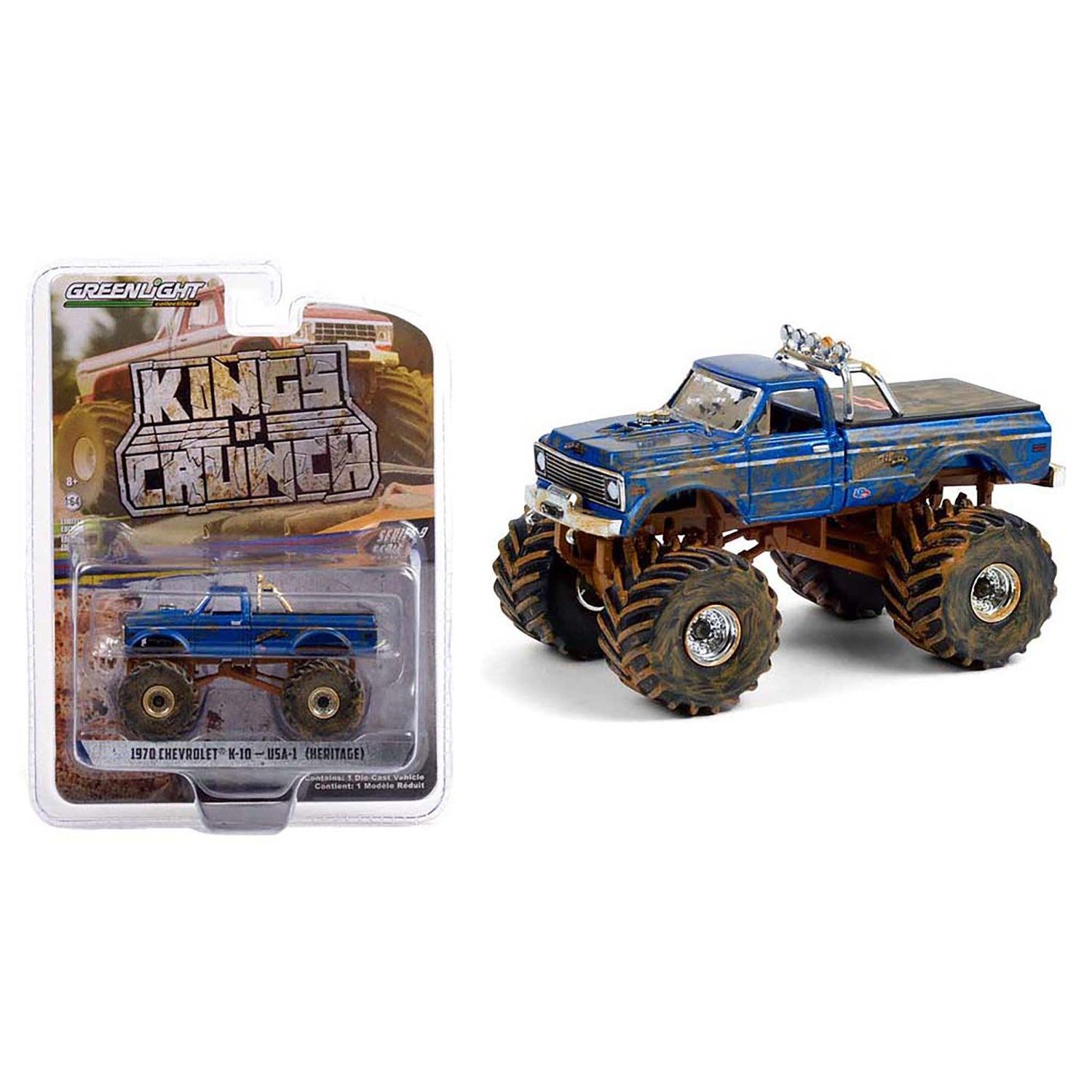 Blue 1970 Chevrolet K-10 diecast model product image