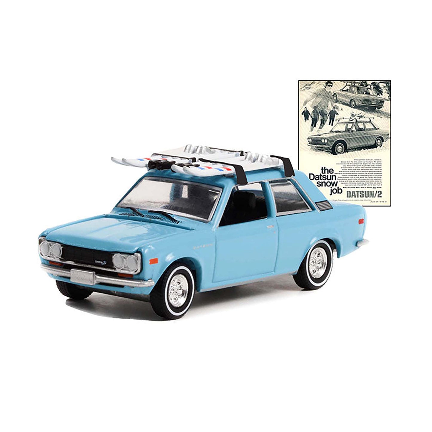 1970 Datsun 510 with Ski Roof Rack