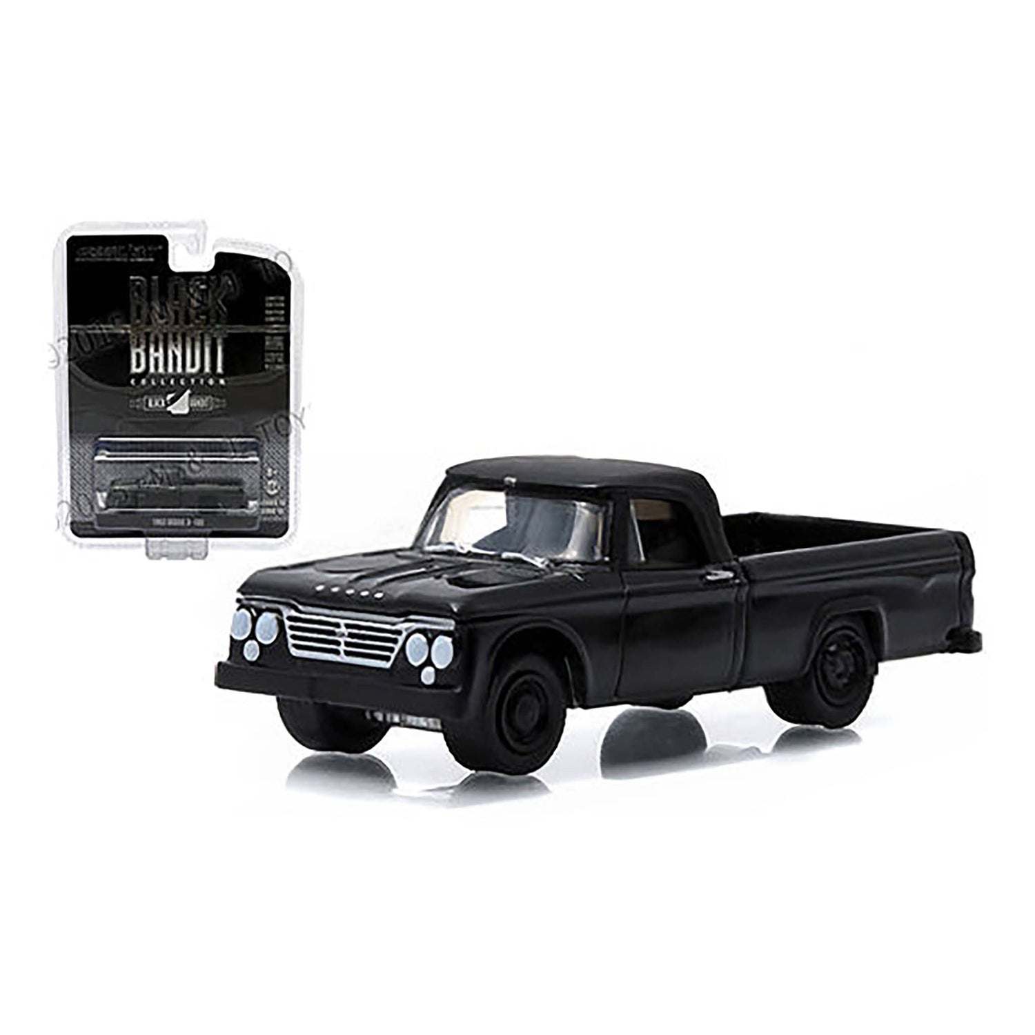 Black 1963 Dodge D100 diecast model product image