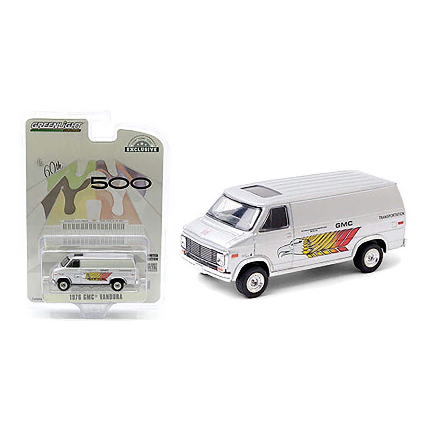 Silver 1976 GMC Vandura diecast model product image