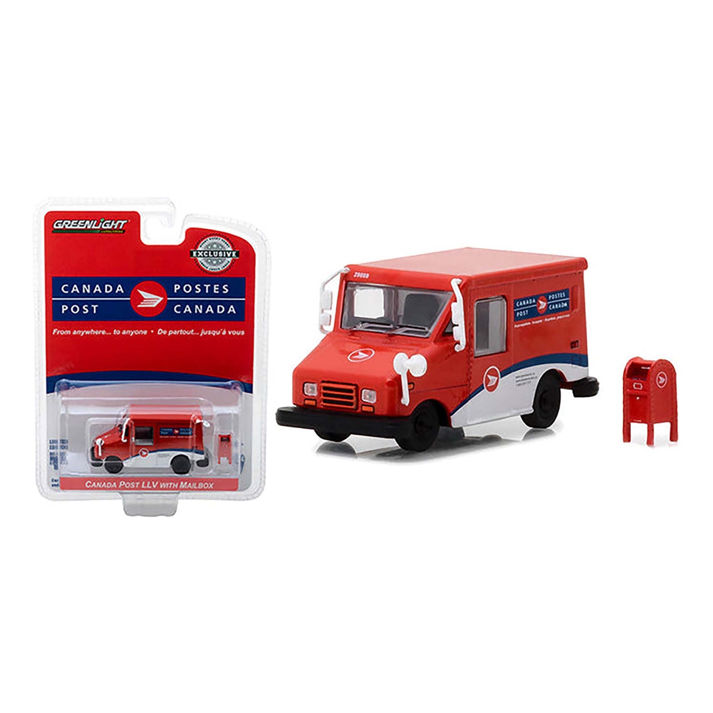 Canada Post LLV Mail Truck with Mailbox