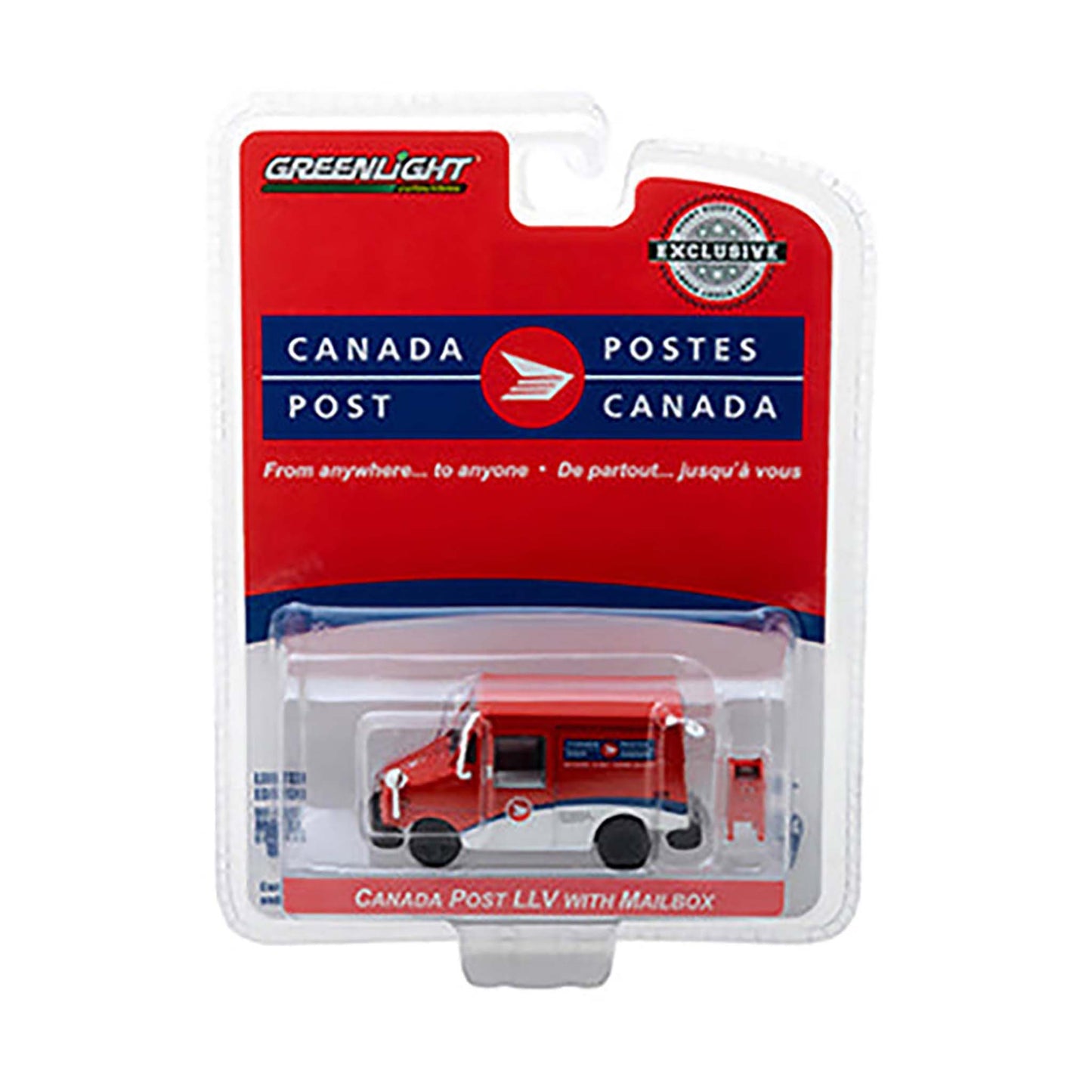 Canada Post LLV Mail Truck with Mailbox