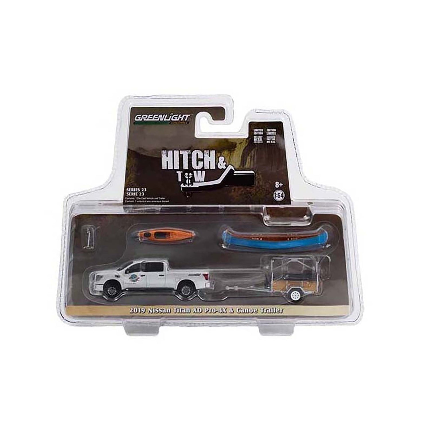 White 2019 Nissan Titan XD Pro-4X diecast model product image