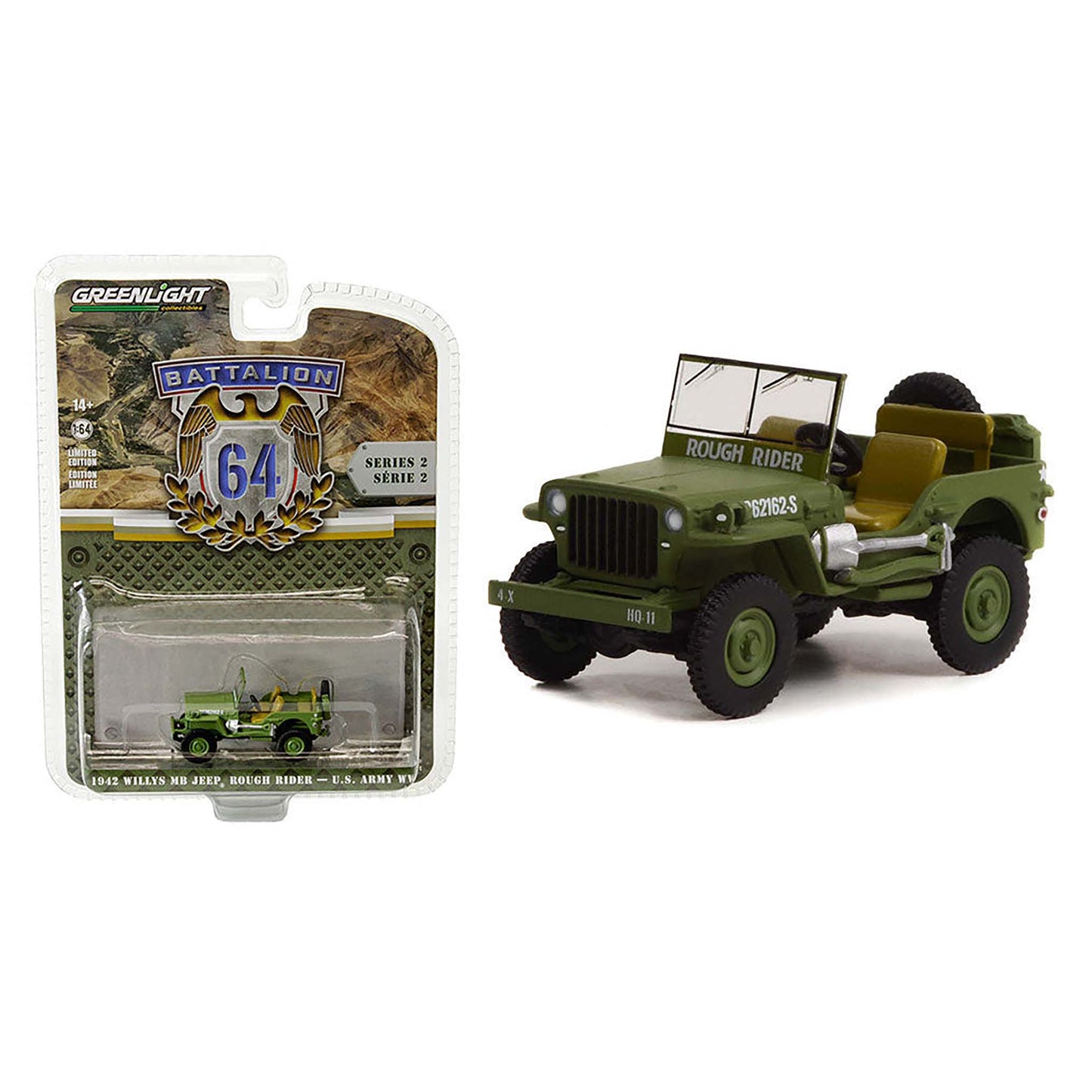 1942 Willys MB Jeep 20362162 (U.S. Army World War II Rough Rider - Battalion 64 Series 2)