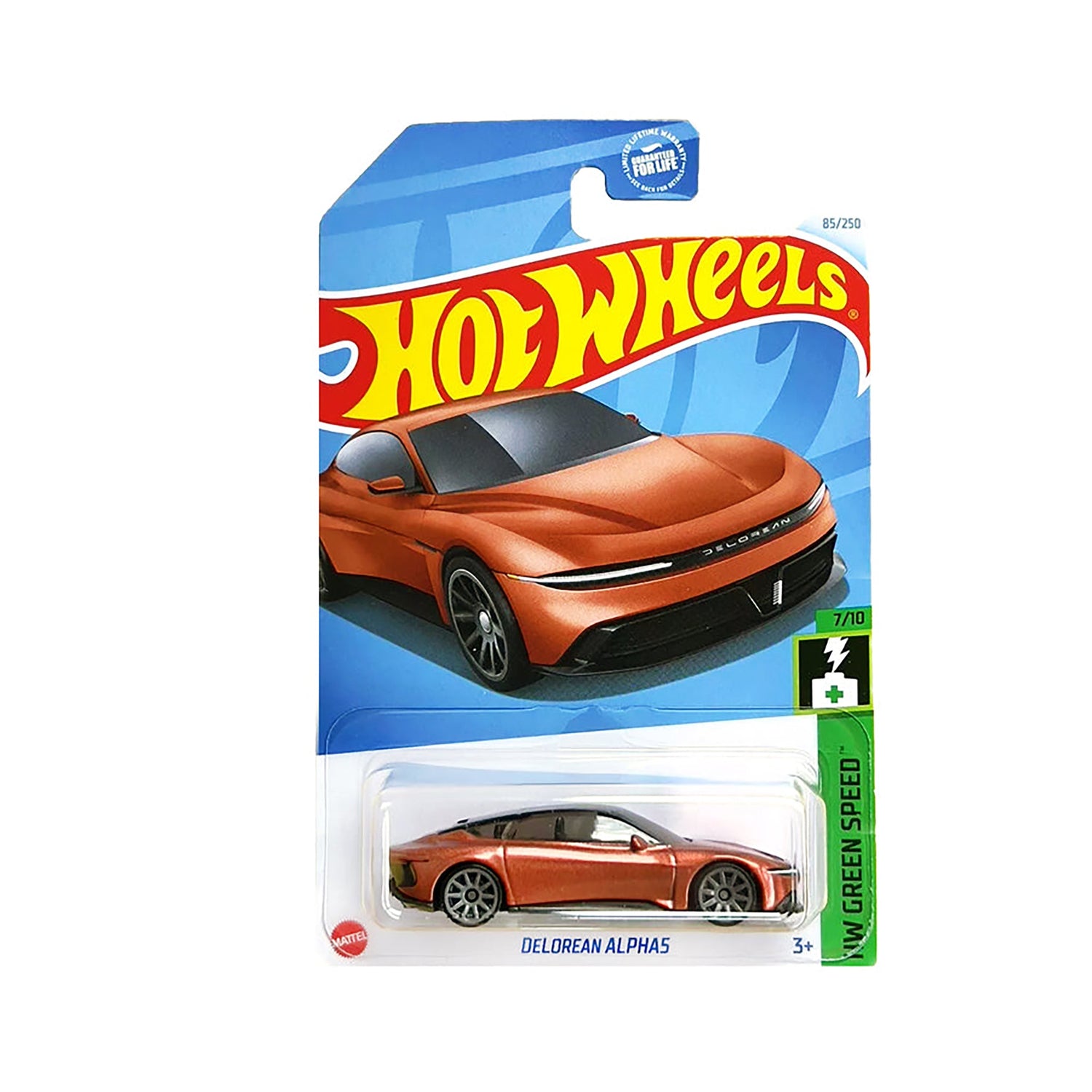 Orange DeLorean Alpha5 diecast model product image