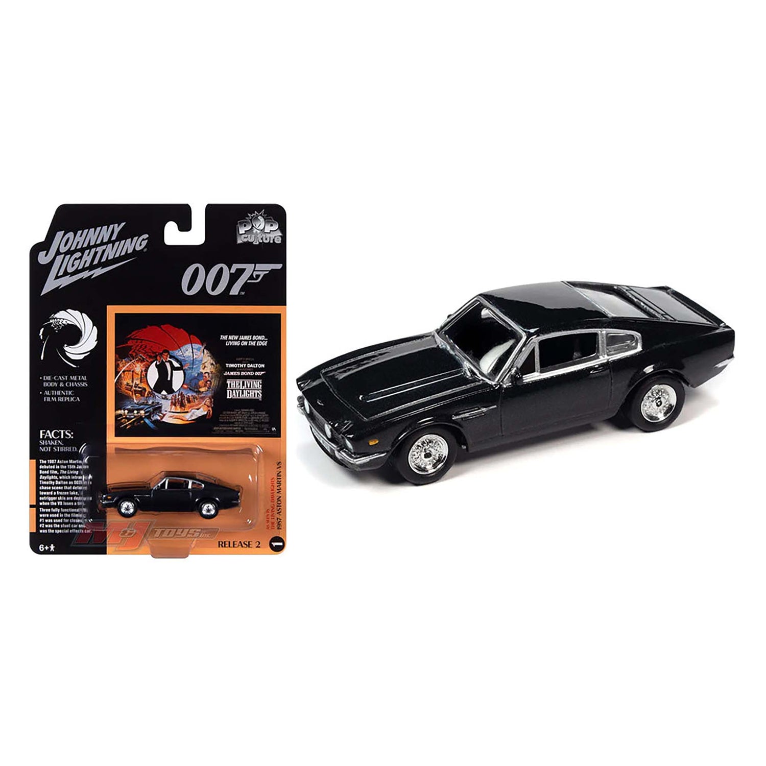 Black 1987 Aston Martin V8 diecast model product image