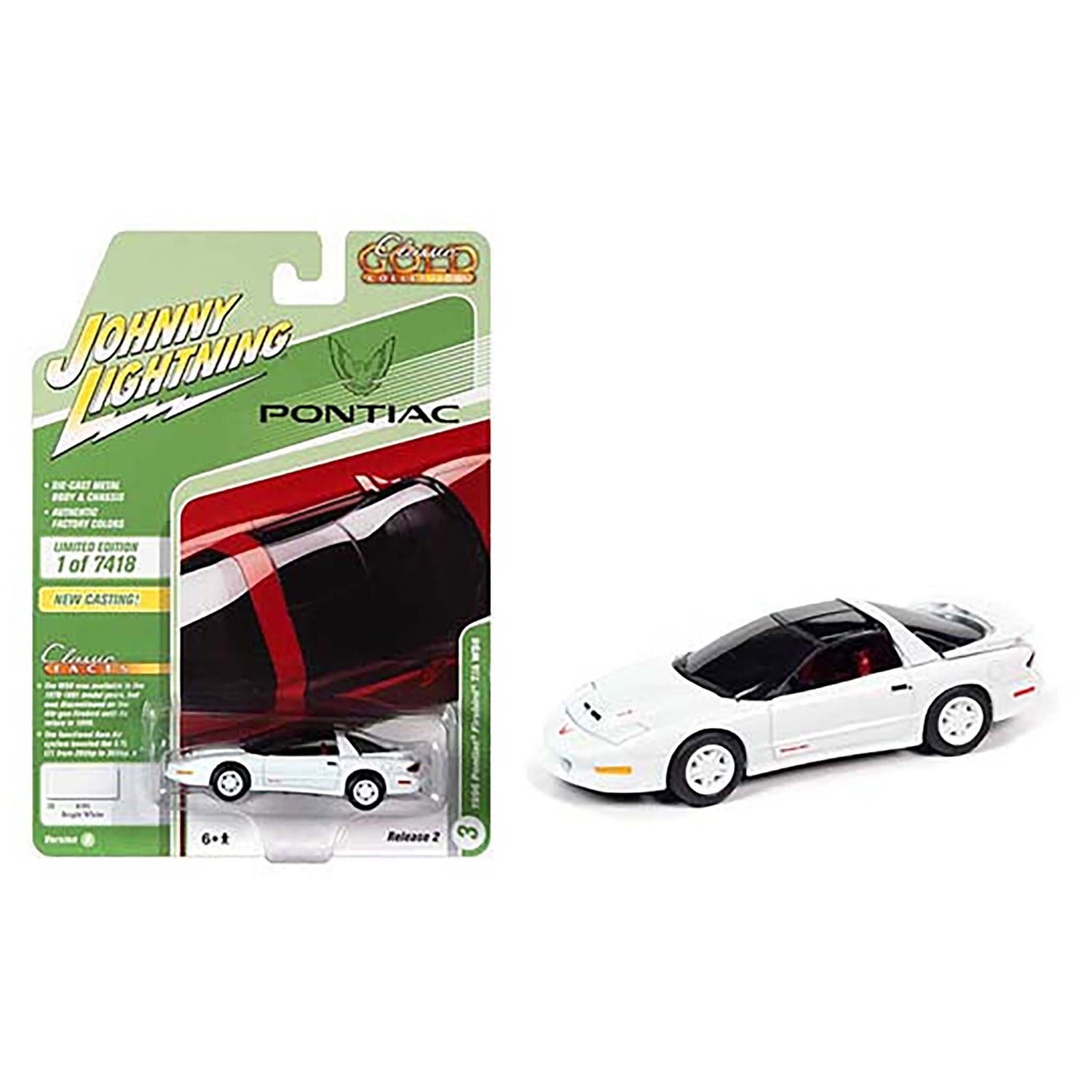 White 1996 Pontiac Trans Am diecast model product image