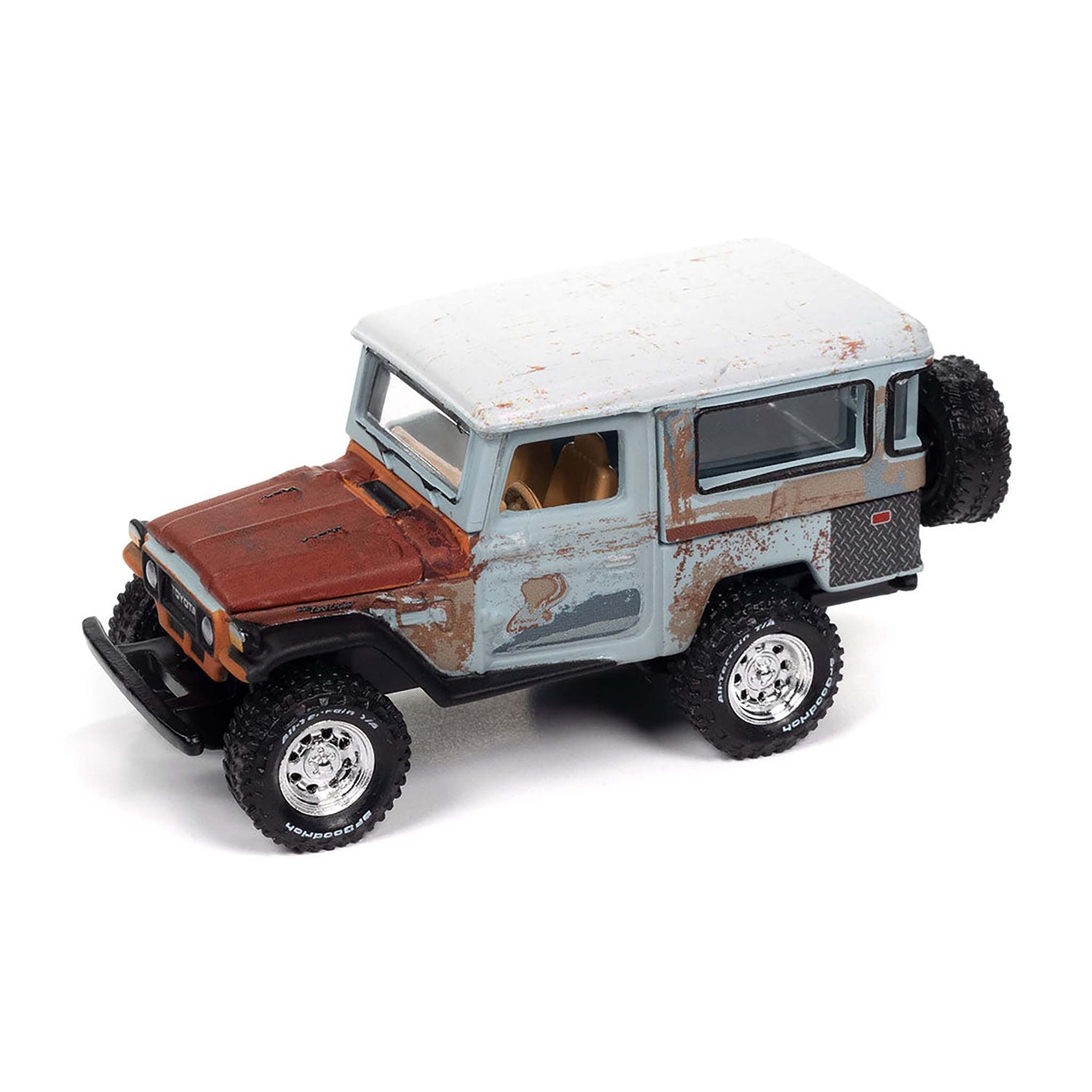 Matte Blue 1980 Toyota Land Cruiser diecast model product image