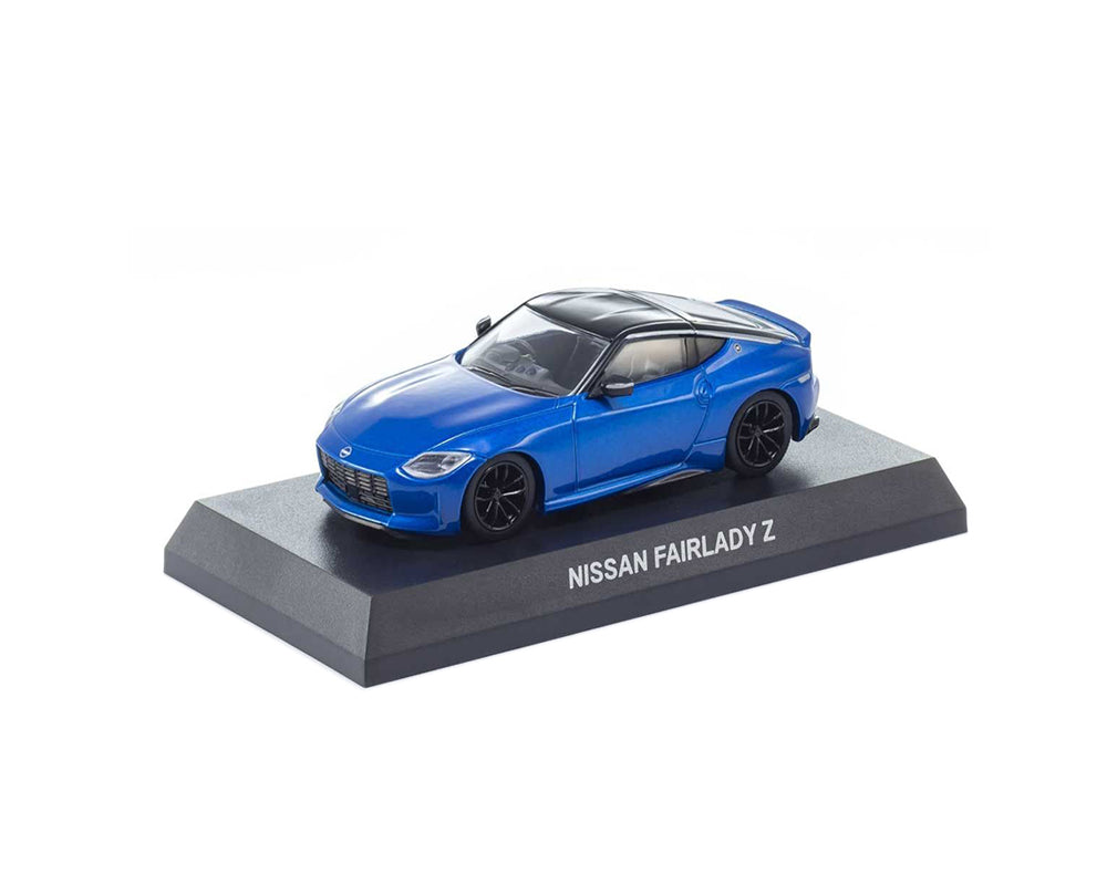 Kyosho 1:64 Mini Car & Book Nissan Fairlady Z Limited Edition – Blue