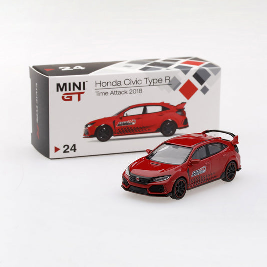 Red 2017 Honda Civic diecast model product image