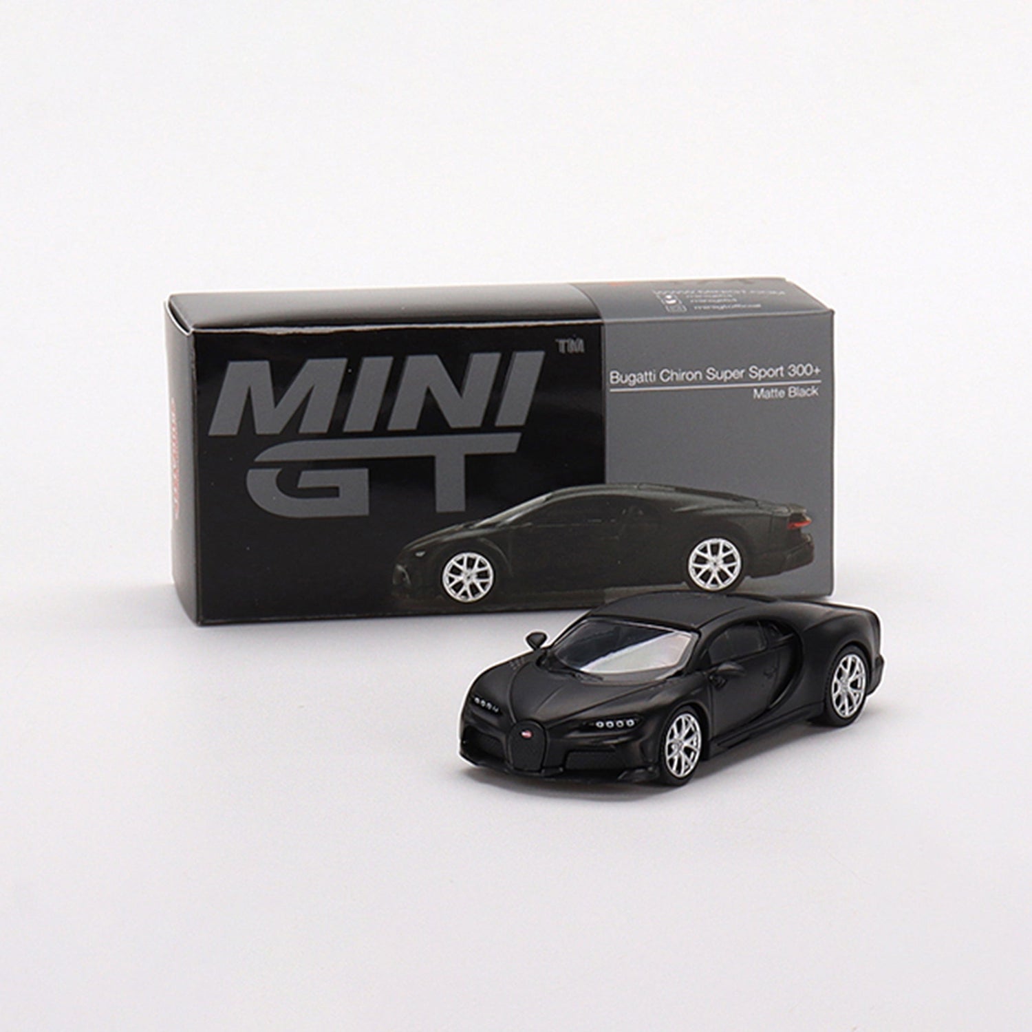 Matte Black Bugatti Chiron diecast model product image