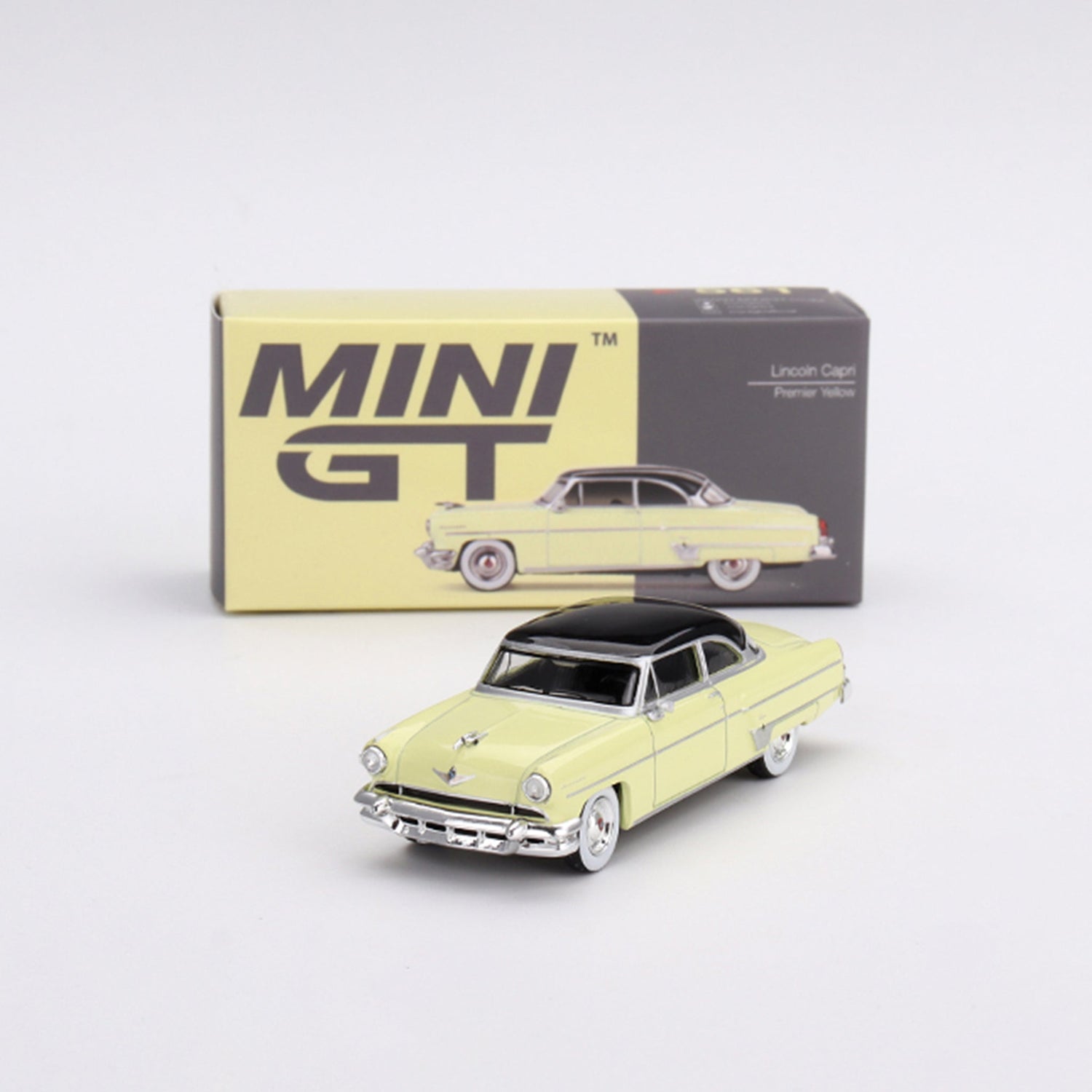 Yellow 1954 Lincoln Capri diecast model product image