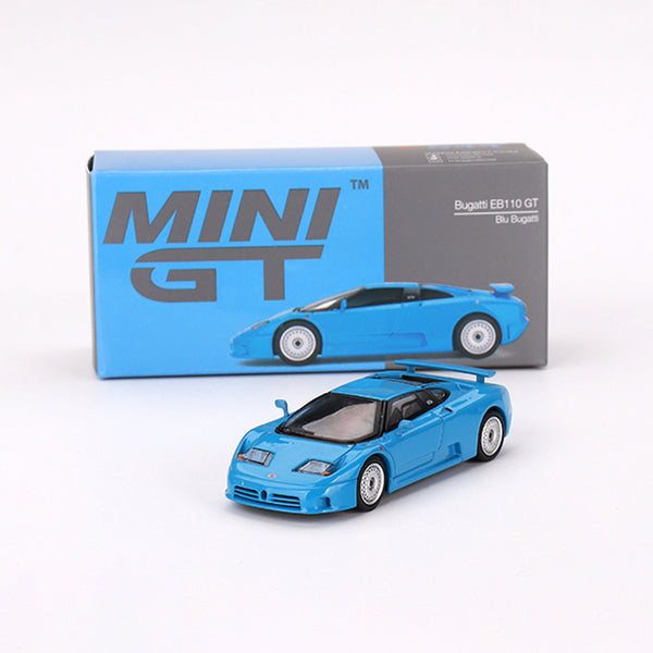 BUGATTI 青 ミニカー Mini GT 1:64 Diecast Model Car Bugatti Centodieci Blu