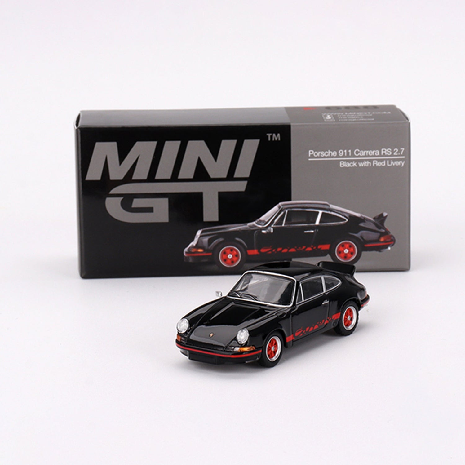 Black 1973 Porsche Carrera diecast model product image