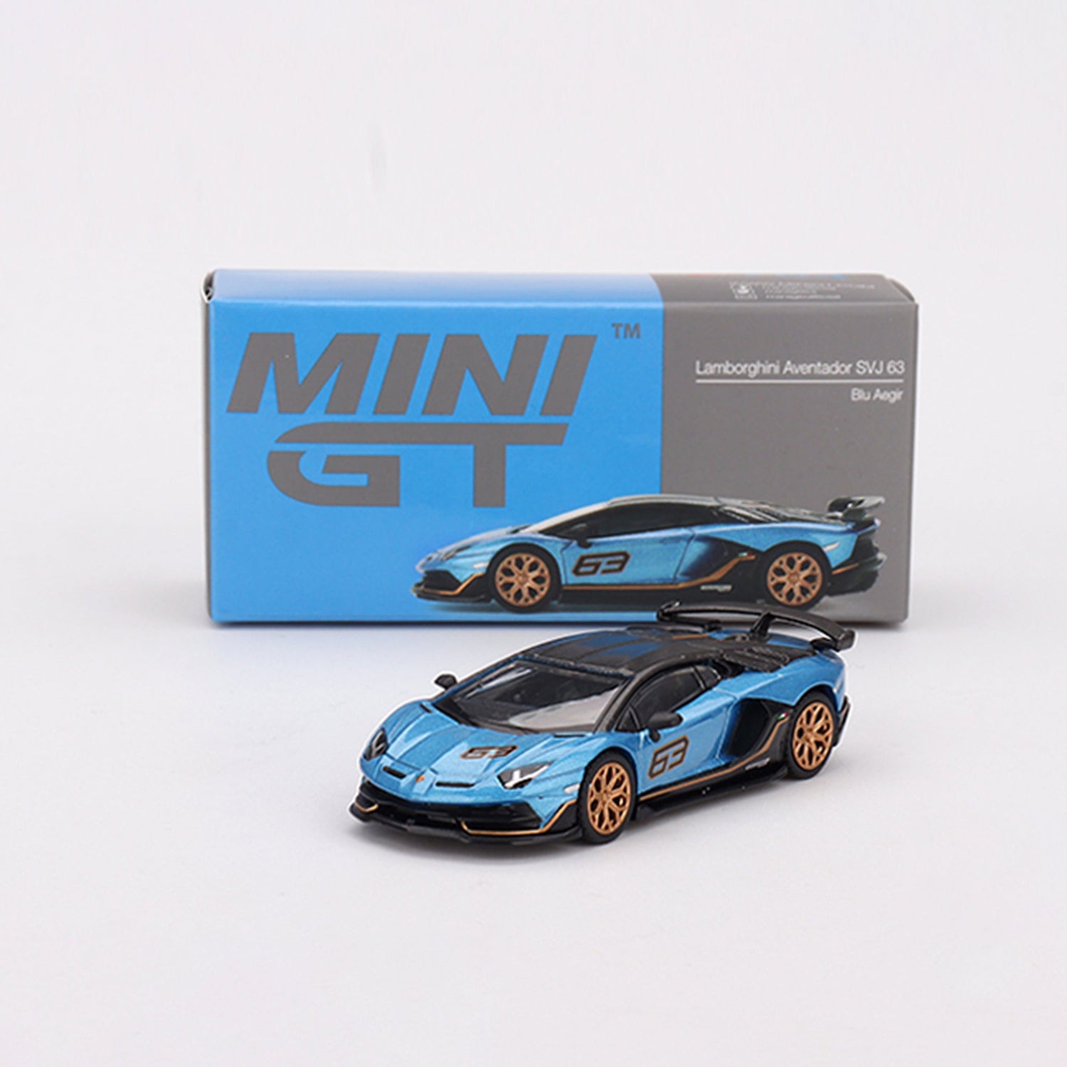 Blu Aegir Lamborghini Aventador diecast model product image