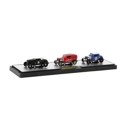 M2 Machines 1:64 Edelbrock Equipment Co. Ford 3-Car Set – Auto-Haulers Release HS02 – Hobby Exclusives