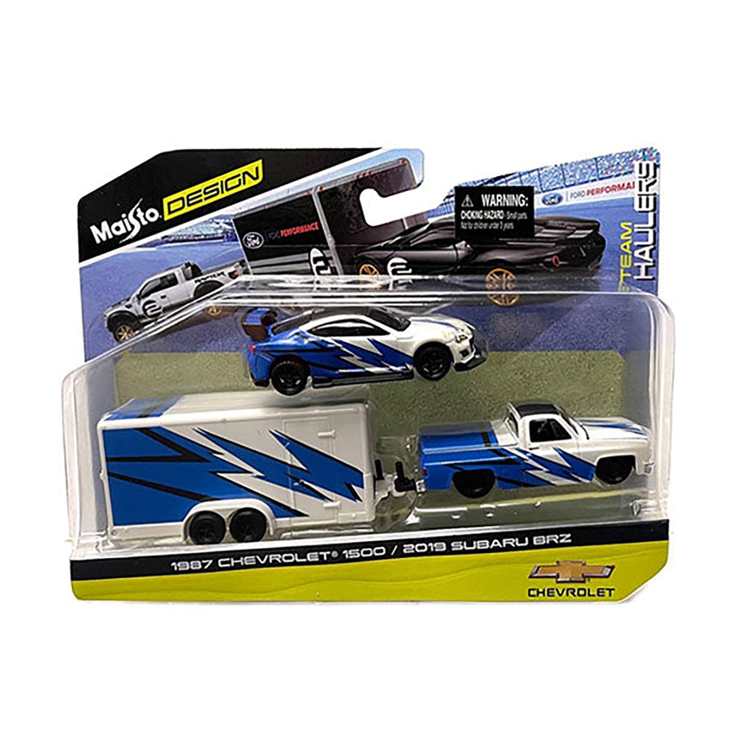 Blue 1987 Chevrolet 1500 diecast model product image