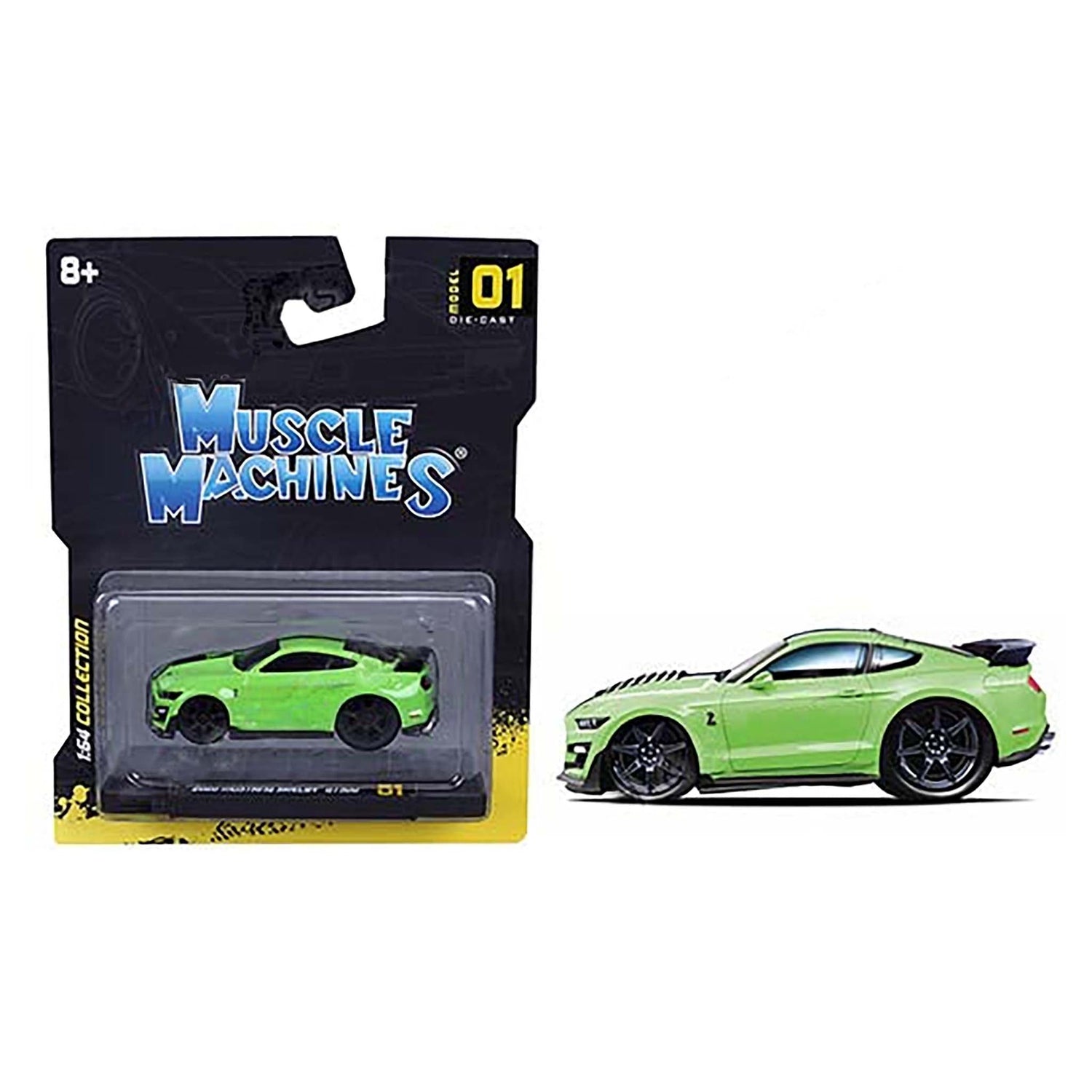 Green 2020 Shelby Mustang GT500 diecast model product image