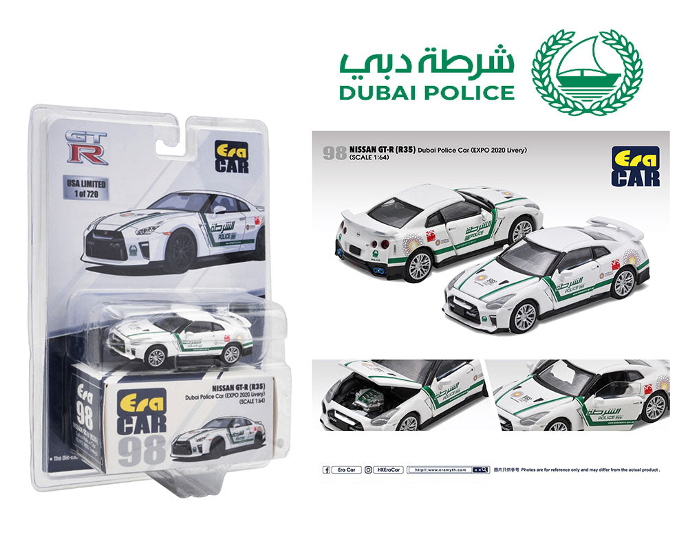 White Era Car 2020 Nissan GT-R R35 - Dubai Police Car (EXPO 2020 Livery)