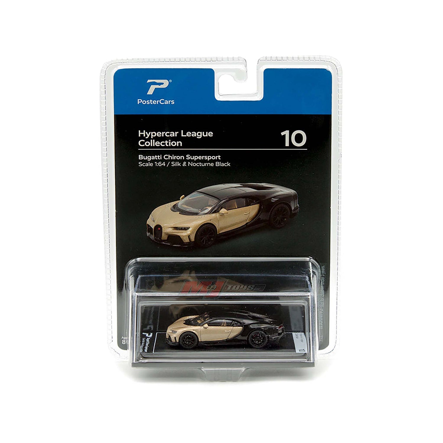 Nocturne Black Bugatti Chiron diecast model product image