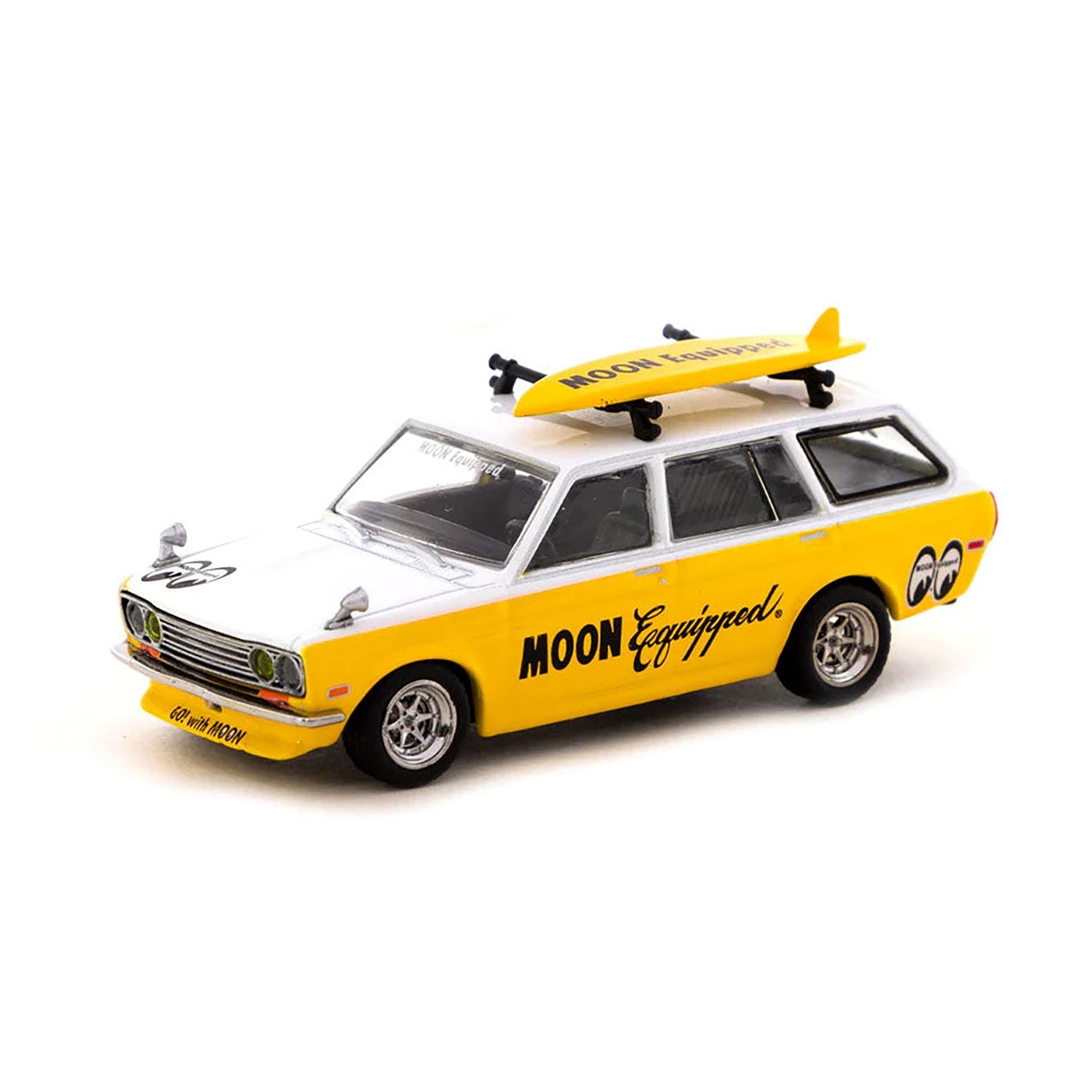 Datsun 510 Bluebird Wagon w/ Surboard. Moon Equipped