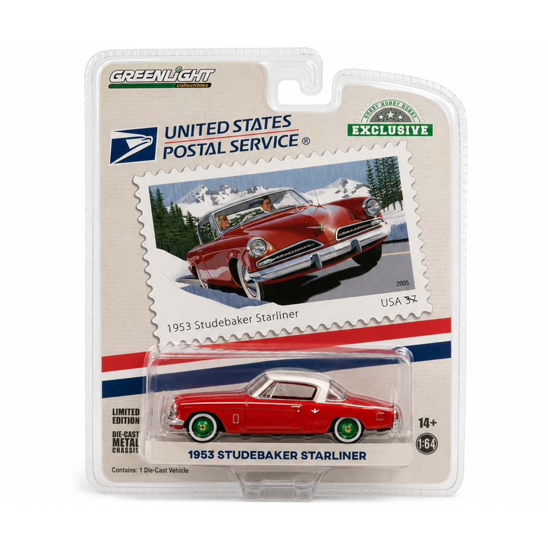 Red 1953 Studebaker Starliner Chase Car diecast model product image