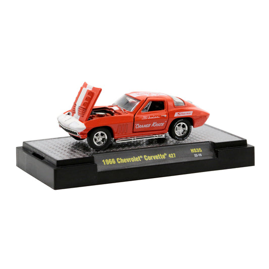 Orange 1966 Chevrolet Corvette diecast model product image